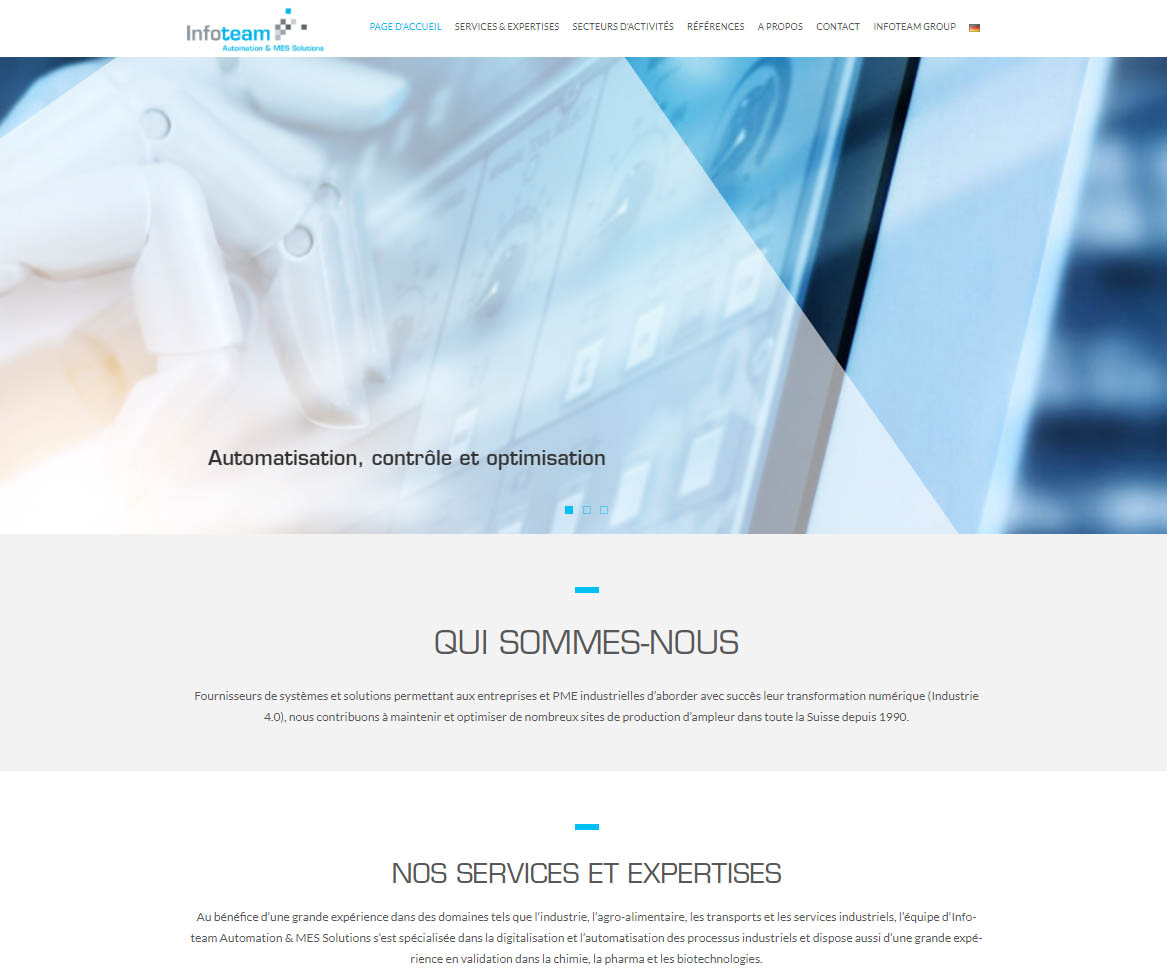 Site web Infoteam Automation